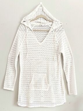 Prana Luiza White Swimsuit Cover Up Large